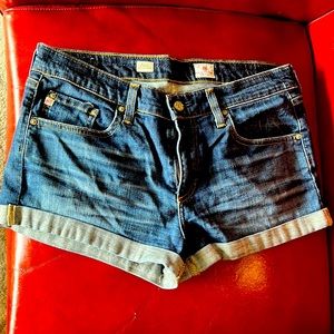 Like new Adriano Goldschmied roll cuff jean shorts